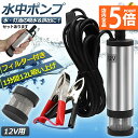 ★P5倍 マラソンセール★水中ポンプ 12V 小型 ウォーターポンプ 12L/min セットあります 2カラー バッテリークランプ 電動 ポンプ ケーブル 3m...