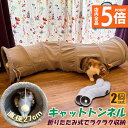 ★P5倍 マラソンセール★キャットトンネル 猫トンネル キャットトンネル S型 2個セット 2穴付き 折りたたみ式 おもちゃ 直径27cm 折りたたみ式 手洗い...