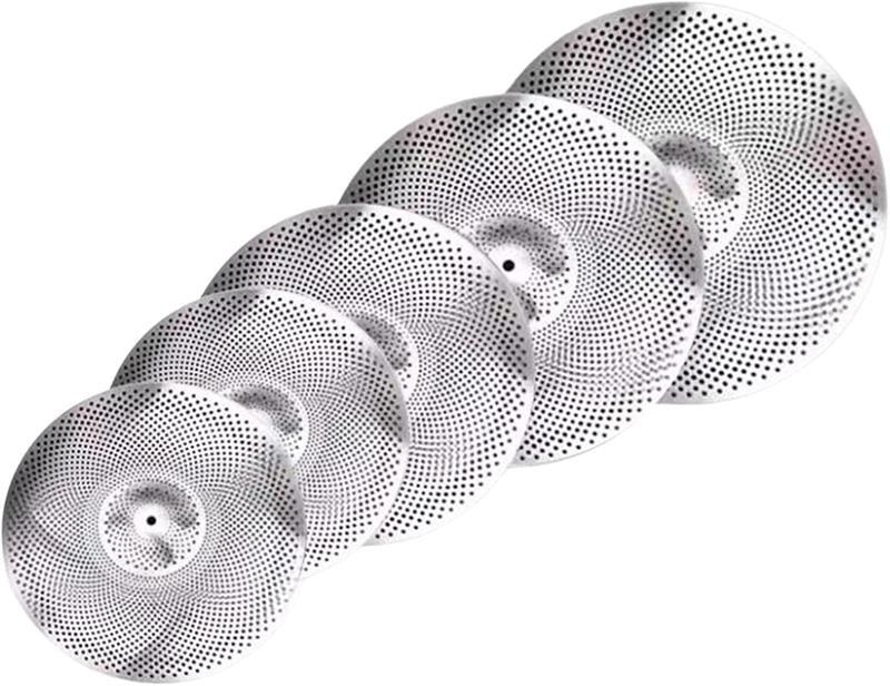 ミュート ローボリューム シンバル ハイハット クラッシュ ライド シンバル ドラマー練習用シンバル 初心者 ドラム練習向け ドラムセット用