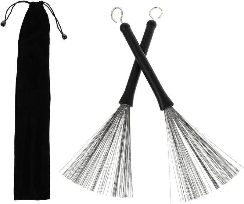 ワイヤー ドラムブラシ ドラムマレットブラシ プレミアムドラムブラシ 楽器 ドラムアクセサリー クリーニング用品 ドラム クリーニングブラシ