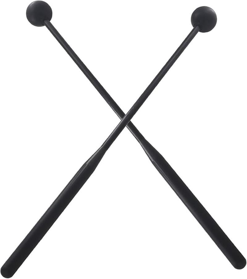 1ペア マリンバ マレット セット ハンドル ゴムボール ドラムスティック 打楽器アクセサリー 初心者トレーニング用