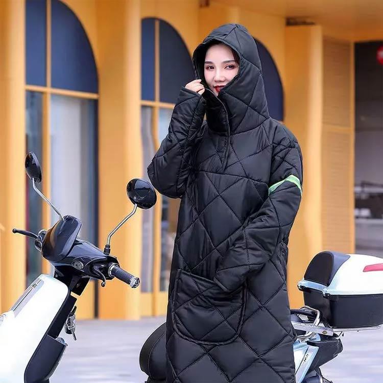 バイク防寒カバー バイク用 全身カバー 汎用 裏起毛 フード付き スクーター専用 オ...