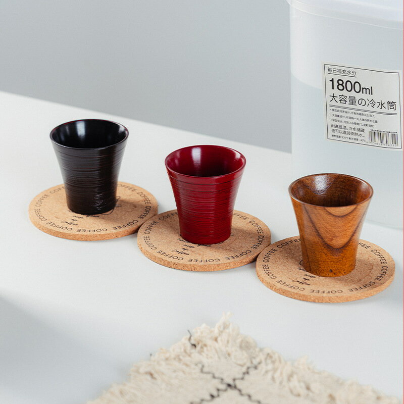 カップ 木製 ティーカップ マグカップ 天然木 エレガント おしゃれ シンプル キャンプ アウトドア 登山 アウトドア カップ 耐熱 塗装 和風 食洗機対応