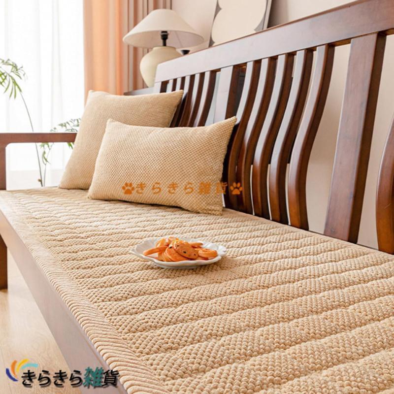 ソファーパッド 3人掛け ロング シートクッション 座布団 椅子 ソファー 長方形 チェアクッション カラ..