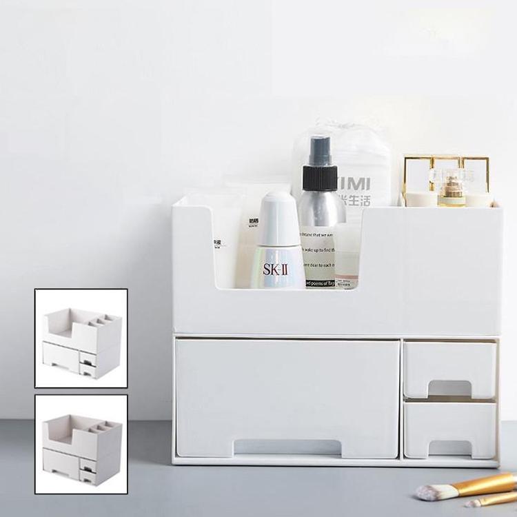積み重ね式 卓上コスメ収納ボックス 引き出し付き デスク雑貨整理ボックス 寝室用 文具仕分けケースメイクアップボックス コスメボックス メイクケース 大容量 メイクボックス ジュエリーボックス 化粧箱 メイク収納 美容 プロ仕様 トラベル