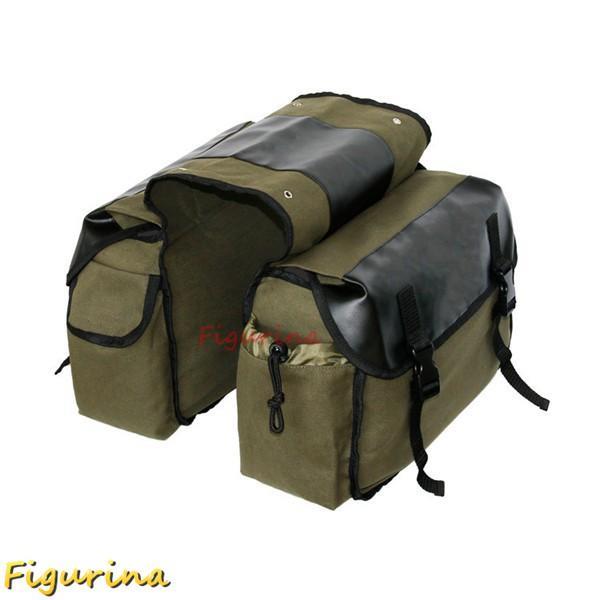 バイク用 サイドバッグ 自転車 バッグ バイク 小物収納 キャンバス エンジンガード シート キャリア ツ..