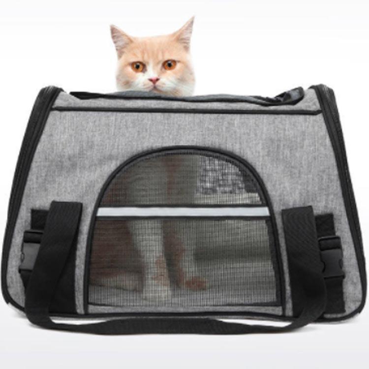 猫 キャリーバッグ ペットキャリー 中・大型猫・小型犬・うさぎ用 リュック 折りた...
