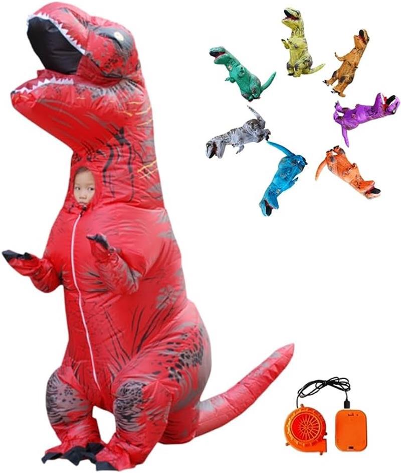 恐竜 着ぐるみ 子供サイズ コスプレ ハロウィン ティラノサウルス コスチューム 大人も子供も楽しめる..