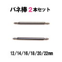 バネ棒 ばね棒 2本 セット ばね 腕時計 時計 ベルト 工具 交換 ウォッチ 12mm 14mm 16mm 18mm 20 mm 22mm 簡単 安い 時計 バンド ベルト交換 修理 パーツ 腕時計用品 バネ 棒 棒 丈夫 自分で 簡単 高品質 1.5mm 互換品 汎用 12 14 16 18 20 22 mm 送料無料