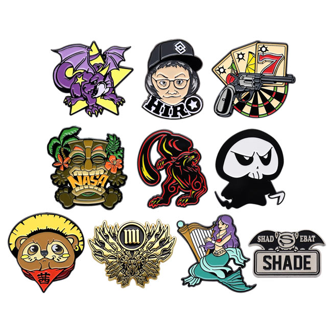 SHADE(シェイド) プレイヤーコラボピンバッジ　(ダーツ アクセサリ)