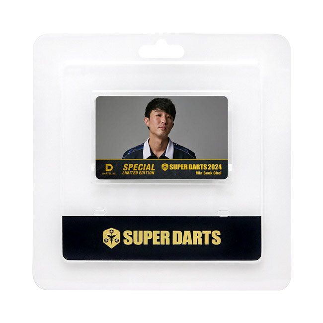 DARTS SHOP Hive (ダーツ ハイブ)のSUPER DARTS 2024 × DARTSLIVE PLAYER GOODS チェ・ミンソク選手　(ダーツカード)｜アングル3