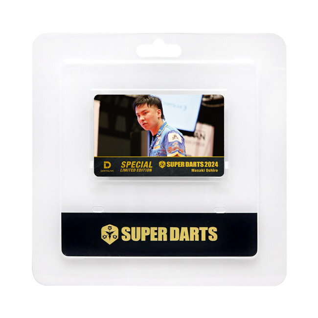 SUPER DARTS 2024 × DARTSLIVE PLAYER GOODS 大城正樹選手　(ダーツカード)