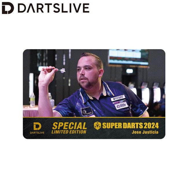 SUPER DARTS 2024 × DARTSLIVE PLAYER GOODS ホセ・フスティシア選手　(ダーツカード)