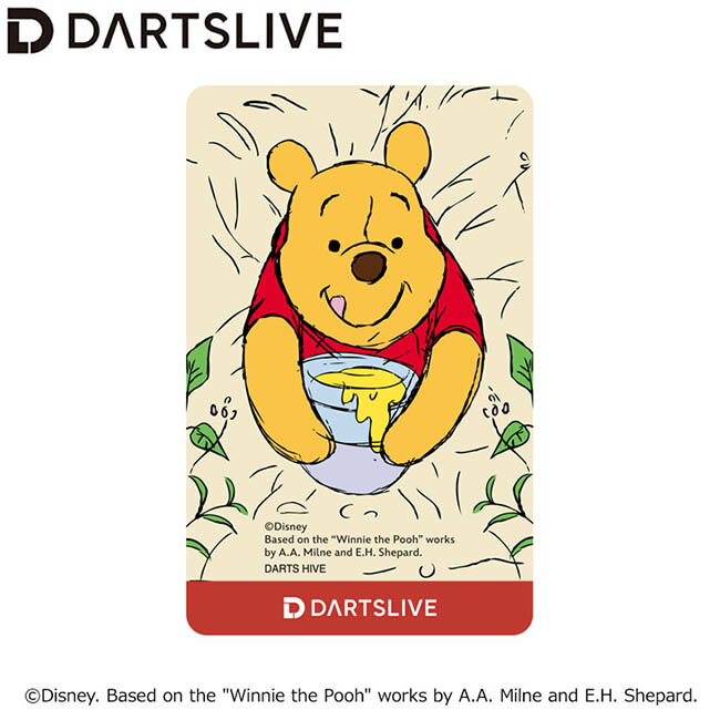Disney Collection くまのプーさん DARTSLIVE CARD　(ダーツ カード ダーツライブカード darts card)