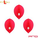 L-style(エルスタイル) L-Flight PRO(エルフライト プロ) 無地 ティアドロップ レッド (ダーツ フライト 羽 darts flight)