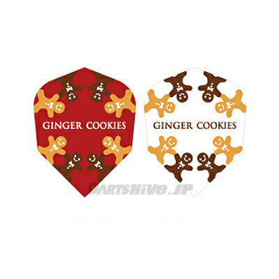 PROフライト indiesシリーズ＜GINGER COOKIES セミスタンダード＞プロ Flight ジンジャークッキー ブレッドマン シェイプ インディーズ xmas クリスマス (ダーツ フライト ダーツ 羽 darts)