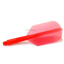 TRiNiDAD(トリニダード) CONDORフライト(コンドルフライト) クリアレッド <ショート スリム> (ダーツ フライト 羽 darts flight clear red)