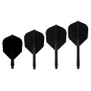 プテラファクトリー シームレス シェイプ <ブラック> (ダーツ フライト 羽 darts flight)