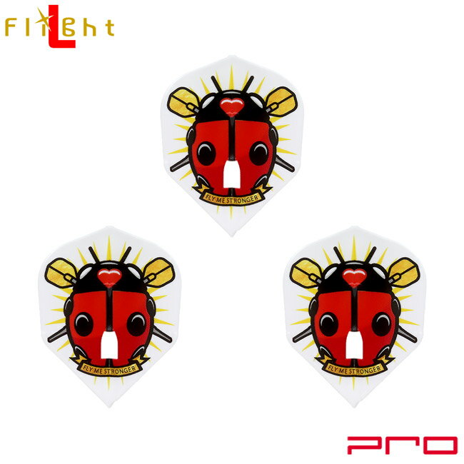 楽天DARTS SHOP Hive （ダーツ　ハイブ）L-style（エルスタイル） L-Flight PRO（エルフライト プロ） 榎股慎吾 ver.1 シェイプ ホワイト 榎股慎吾選手モデル （ダーツ フライト）