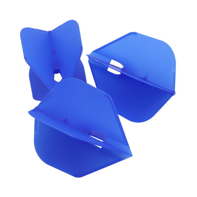 【セール対象商品】L-style(エルスタイル) L-Flight PRO(エルフライト プロ) 無地 シェイプ ブルー　(ダーツ フライト 羽 darts flight)