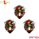 L-style(エルスタイル) L-Flight PRO(エルフライト プロ) L-STYLE Steam Girl シェイプ ホワイト (ダーツ フライト 羽...