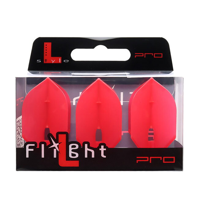 DARTS SHOP Hive (ダーツ ハイブ)のL-style(エルスタイル) L-Flight PRO(エルフライト プロ) 無地 カイト レッド　(ダーツ フライト 羽 darts flight)｜アングル3