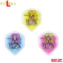 楽天DARTS SHOP Hive （ダーツ　ハイブ）L-style（エルスタイル）L-Flight EZ（エルフライト イージー） Princess Series ルイザ ver.1 シェイプ クリアホワイト　（ダーツ フライト darts flight ダーツ 羽）