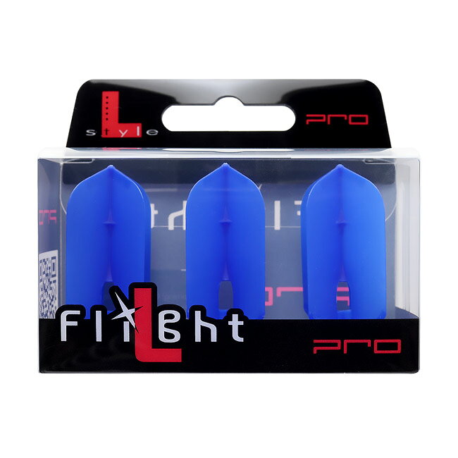 DARTS SHOP Hive (ダーツ ハイブ)のL-style(エルスタイル) L-Flight PRO(エルフライト プロ) 無地 スリム ブルー　(ダーツ フライト)｜アングル3