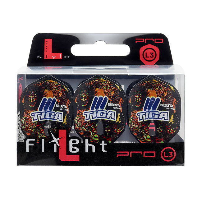 DARTS SHOP Hive (ダーツ ハイブ)のTIGA×L-Flight PRO(ティガ×エルフライト プロ) 木村真理子 シェイプ ブラック 木村真理子選手モデル　(ダーツ フライト)｜アングル3