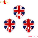 L-style(エルスタイル) L-Flight PRO(エルフライト プロ) Union Jack シェイプ クリアホワイト (ダーツ フライト)
