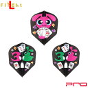 楽天DARTS SHOP Hive （ダーツ　ハイブ）L-style（エルスタイル） L-Flight PRO（エルフライト プロ） Princess Series 佐々木沙綾香 ver.1 シェイプ ブラック　（ダーツ フライト）