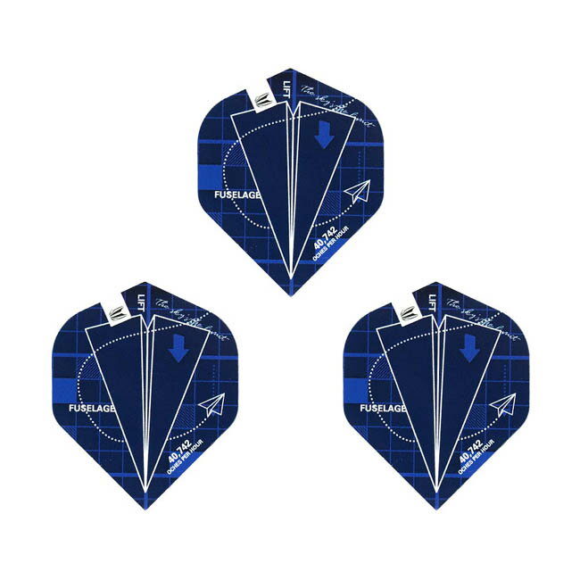 TARGET(ターゲット) VISION ULTRA フライト BLUEPRINTモデル ブルー スタンダード ＜336120＞ (ダーツ フライト ダーツ 羽 darts flight)