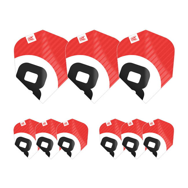 TARGET(ターゲット) CHICANE PRO ULTRA フライト TEN-X レッド 3set ＜337212＞　(ダーツ フライト)