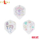 L-style(エルスタイル) L-Flight EZ(エルフライト イージー) ALC 上原泰子 ver.1 シェイプ ホワイト 上原泰子選手モデル (ダーツ...