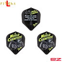 L-style(エルスタイル) L-Flight EZ(エルフライトイージー) 浅田斉吾 2024 SUPER DARTS CHAMPION シェイプ ブラック...