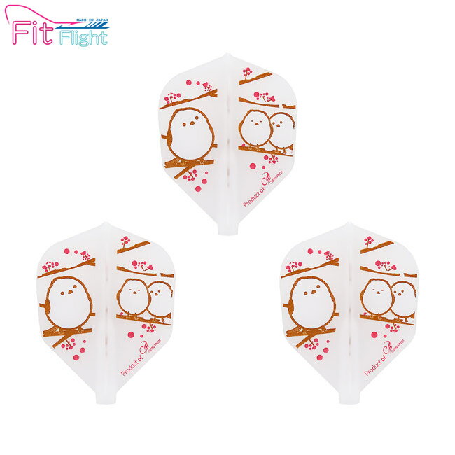 COSMO DARTS(コスモダーツ) Fit Flight(フィットフライト) Printed Series Snow Fairy シェイプ ナチュラル　(ダーツ フライト)