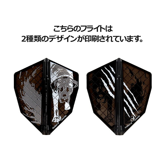 DARTS SHOP Hive (ダーツ ハイブ)のCOSMO DARTS(コスモダーツ) Fit Flight PRO(フィットフライト プロ) × Lukasz Waclawski ver.1 S-5 Dブラック ルカス・ワクラスキ選手モデル　(ダーツ フライト)｜アングル3