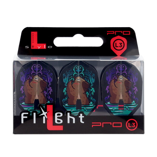 L-style(エルスタイル) L-Flight PRO(エルフライト プロ) 林雄太 ver.1 シェイプ ブラック 林雄太選手モデル　(ダーツ フライト)