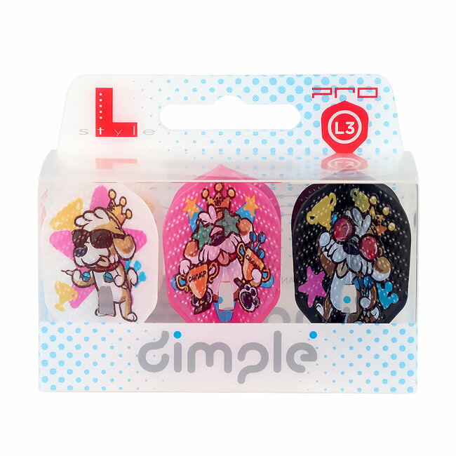 L-style(エルスタイル) L-Flight PRO(エルフライト プロ) ディンプル 有原竜太 2024 CHAMPION シェイプ MIX 有原竜太選手モデル　(ダーツ フライト) 3