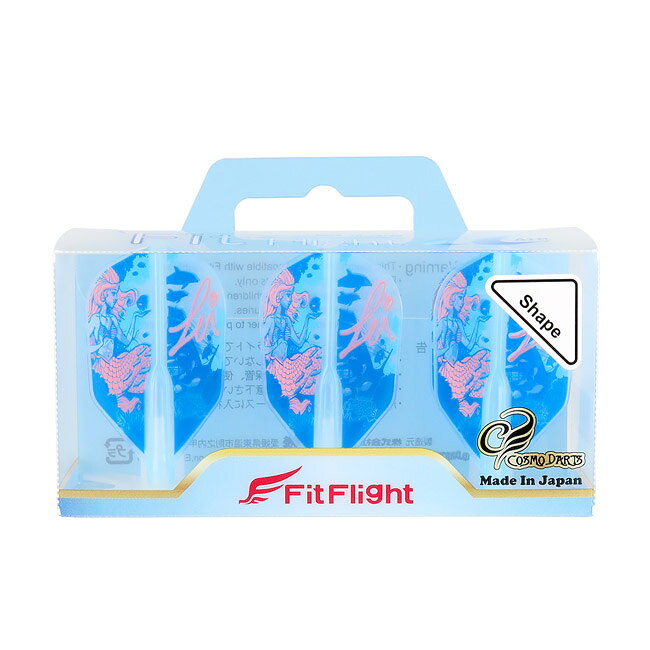 DARTS SHOP Hive (ダーツ ハイブ)のCOSMO DARTS(コスモダーツ) Fit Flight【AIR】(フィットフライト エアー) × Pei Ying Liao ver.1 シェイプ ブルー ペイ・イン・リァオ選手モデル　(ダーツ フライト)｜アングル3