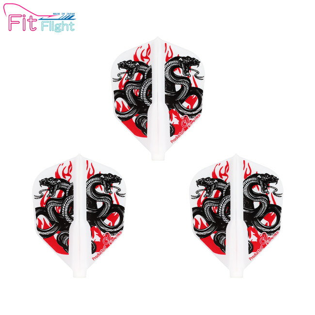 COSMO DARTS(�����������) Fit Flight(�ե��åȥե饤��) Printed Series Snakes of Fire �������� �ۥ磻��...