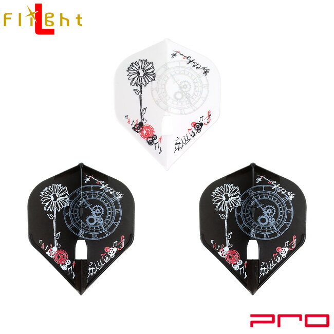※ご覧頂いているディスプレイの設定等により、実物と色合いが異なる場合がございます。※この画像はDarts HiVeが作成しており、文章・写真などの複製、無断転載を禁じます。※内容物・商品仕様は予告なく変更となる場合がございます。 ■商品仕様 スペックデータ &nbsp; 形状 内容量 ：スタンダード ：3個 ■商品説明 2025.12.19 発売商品 大城明香利選手のソフトダーツプロトーナメント「PREFECT」2025年間ランキングチャンピオンを記念したフライトです。 唯一無二を追う姿はまるで太陽に向かって咲くひまわりのよう。 4連覇という快挙は時と同時に記憶を刻みます。 「より強く、さらに強く」 優勝のその先を見据える彼女の意思が表現されたような、特別仕様のデザインとなっています。 「L-Flight PRO」は、チップの進入を許さない美しい流線形状のシャンパンリングに対応しています。 ■ご注文前に必ずご確認下さい 【仕様・付属品に関して】 ※商品ページ掲載の商品仕様や、パッケージ・デザイン・付属品等は、予告無しに変更となる場合がございます。 予め、ご理解・ご了承の上、ご注文下さい。 Akari Oshiro