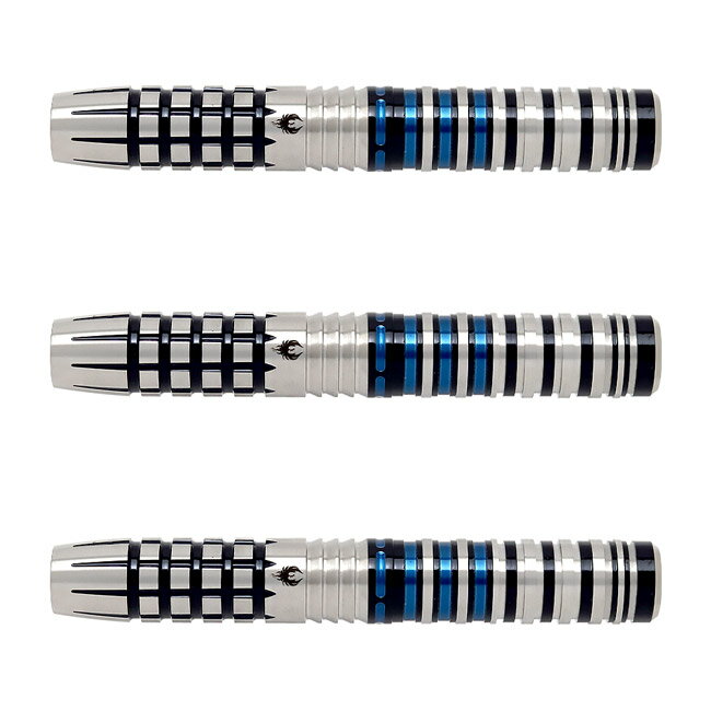 火の鳥 DARTS JAPAN(ヒノトリダーツジャパン) 氷川シリーズ 90T 筑 Tiku(チク) ブラック/ブルー 2BA　(ダーツ バレル ダーツセット)