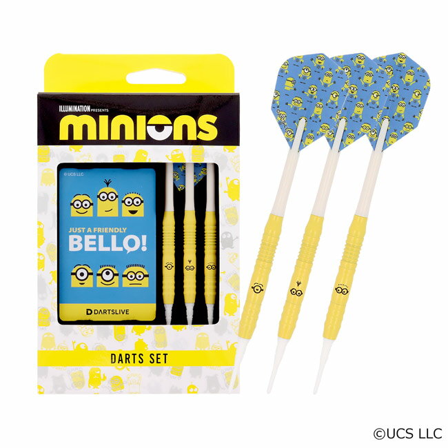 ミニオン ダーツセット typeA (ダーツ 初心者 ダーツ バレル ブラス ダーツセット ダーツ シャフト ダーツ チップ ダーツ フライト ダーツライブカード ダーツ 矢 羽 darts barrel darts set)