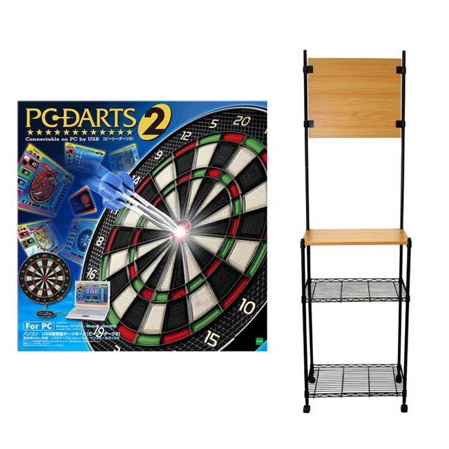 【楽天市場】【送料無料】【セット商品】＜PC-DARTS2+ダーツスタンドLR900/Kセット商品＞ダーツボード BOARD ダーツ セット