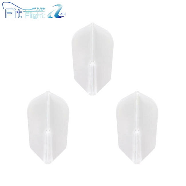 COSMO DARTS(コスモダーツ) Fit Flight【AIR】(フィットフライト エアー) スーパースリム クリア 無地　(ダーツ フライト 羽 darts flight)