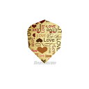 EDGE SPORTS/AIR FLIGHT(エッジスポーツ/エアーフライト) Love×Love シェイプ (ダーツ フライト 羽 darts flight ...