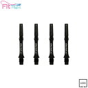 COSMO DARTS(コスモダーツ) Fit Shaft Carbon(フィットシャフト カーボン) スリム ロック Cブラック <2> (ダーツ シャフト darts shaft Slim Lock Black)(3)