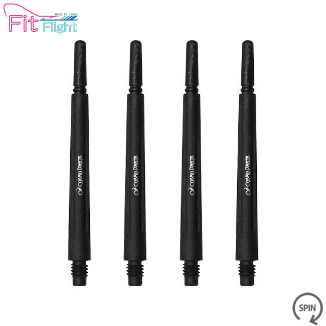 Fit Shaft Carbon ノーマルスピン Cブラック ＜8＞フィットシャフト カーボンNomal Spin Black COSMODARTS コスモ ソフトダーツ ダーツシャフト カーボンシャフト カーボン ダーツ シャフト da…