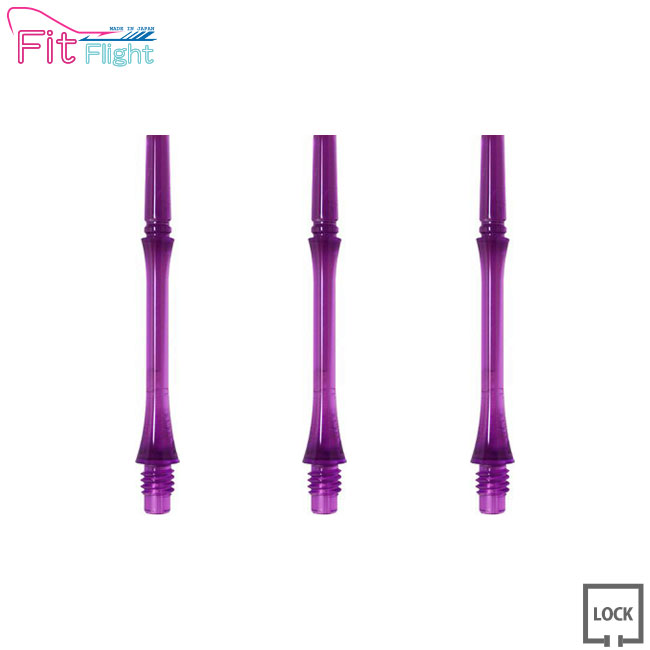 COSMO DARTS(コスモダーツ) Fit Shaft GEAR(フィットシャフト ギア) スリム ロック パープル ＜4＞　(ダーツ シャフト darts shaft Slim Lock Purple)